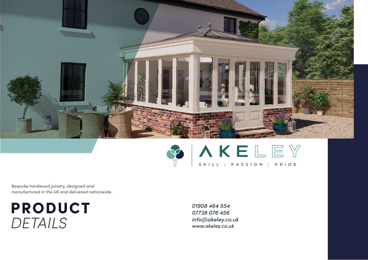Akeley Product Details guide page 1